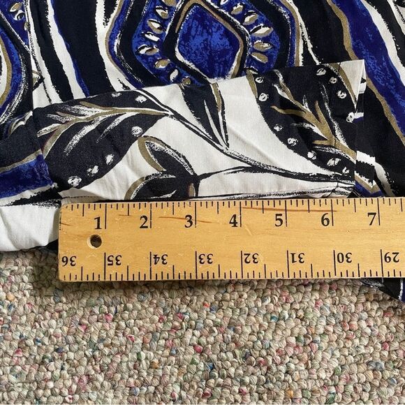 Vintage Geometric Floral Patterned Romper Plus Size Jumpsuit - Picture 12 of 12